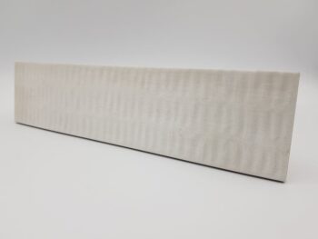 Kafelki cegiełki, dekoracyjne, białe w macie - Harmony Lagoon White Decor 6x24,6