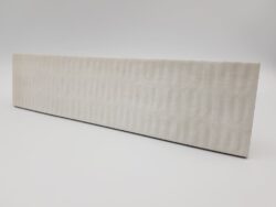 Kafelki dekoracyjne, białe - Peronda Harmony Lagoon White Decor 6x24,6 cm. Kafelki cegiełki w macie, postarzane ze wzorem trójwymiarowym 3D.