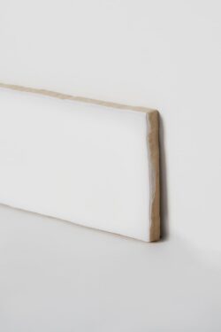 Płytka biała ścienna, cegiełka z błyszczącą powierzchnią, Harmony California White 7,5x30
