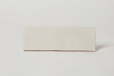 Hiszpańska płytka cegiełka, biała, połysk w małym rozmiarze 6.5x20cm na ścianę - Peronda Harmony RIAD WHITE