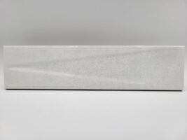 Płytka dekoracyjna, biała - Harmony Bari White Decor 6x24,6. Hiszpańska płytka cegiełka z wklęsłą powierzchnią w połysku. Płytki dekoracyjne do łazienki, ścienne,