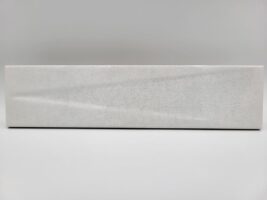 Płytka dekoracyjna, biała - Peronda Harmony Bari White Decor 6x24,6cm. Hiszpańska płytka cegiełka z wklęsłą powierzchnią w połysku. Płytki dekoracyjne do łazienki, ścienne,