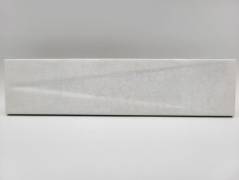 Płytka dekoracyjna, biała - Peronda Harmony Bari White Decor 6x24,6cm. Hiszpańska płytka cegiełka z wklęsłą powierzchnią w połysku. Płytki dekoracyjne do łazienki, ścienne,