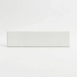Płytki białe popękana powierzchnia Absolut Universal Craquelle White 7,5x30cm. Kafelki błyszczące w formacie cegiełki na ścianę.