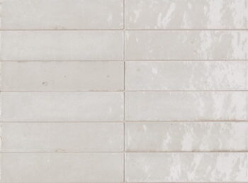 Płytki cegiełki białe - MARAZZI lume white lx M6RN. Włoskie topowe płytki ścienne retro z niejednorodną powierzchnią - barwa i kształt. Doskonałe do łazienki i kuchni.