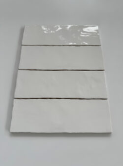 Płytki łazienkowe, białe - Estudio Amazonia Artic 6,5x20cm