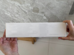 Vilar Albaro RUSTICO PB Blanco 7,5X30 Białe kafelki cegiełki w połysku