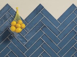 Płytki dekoracyjne do kuchni na ścianę - Harmony Pasadena Blue 7,5x30