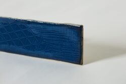 Hiszpańskie płytki niebieskie dekoracyjne na ścianę - Peronda Harmony Pasadena Blue 7.5x30cm. Płytki ozdobne, ścienne z 8 wariantami wzoru na błyszczącej powierzchni.