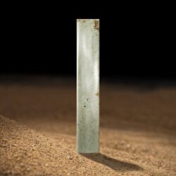 Cegiełki z rdzą, zielone, metalizowane - Natucer Cool Emerald 5x30cm. Hiszpańskie małe płytki metalizowane.