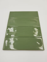 Harmony Glint Green 5x15 - Zielone płytki cegiełki w połysku