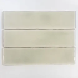 Płytki cegiełki zielone, błyszczące, krakelura, połysk, na ścianę - ESTUDIO Vitral Verdone 7,5x30