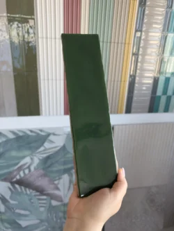 Vilar Albaro RURAL VICTORIAN GREEN 7,5X30 Płytki ceramiczne ciemnozielone cegiełki błyszczące na ścianę