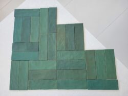 Zielone kafelki cegiełki - Harmony SAHN GREEN 6,5x20cm