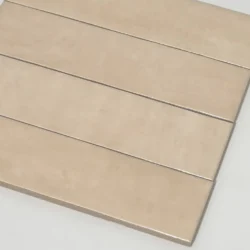 Beżowe płytki cegiełki gresowe na ścianę Harmony Samira Sand 6x24,6