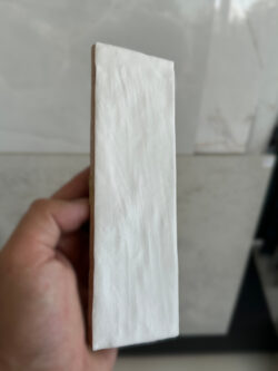 Harmony Sahn White 6,5x20 Białe, matowe płytki ścienne