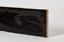 Czarne płytki cegiełki w połysku - Harmony Poitiers N/30 Black 7,5x30