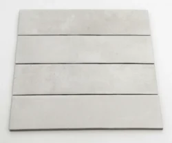 Equipe Argile Ice 6x24,6 cm płytki jasnoszare matowe cegiełki