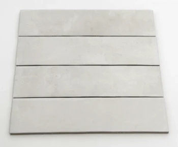 Equipe Argile Ice 6x24,6 cm płytki jasnoszare matowe cegiełki