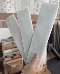 Estudio Vitral Aqua 7,5X30 kafelki cegiełki błękitne krakelura