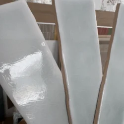 Estudio Vitral Aqua 7,5X30 płytki cegiełki błękitne krakelura