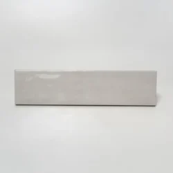 Jasne błyszczące kafelki Harmony Samira White 6x24 cm. Kafelki gresowe na ścianę w odcieniach bieli.