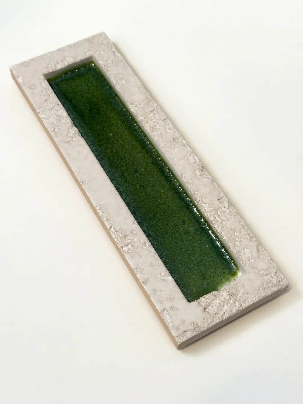 Płytka 3d cegiełka zielona dekoracyjna Natucer SUNRISE-W GREEN 8x27