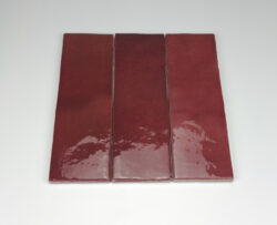 Płytki burgundowe cegiełki połysk Equipe Artisan Burgundy 6,5x20 cm