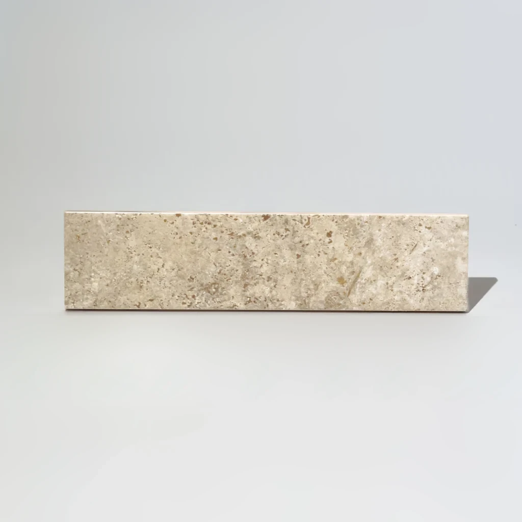Płytki cegiełki ceramiczne satynowe imitacja trawertynu Vilar Albaro Travertino 7,5x30