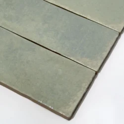Płytki cegiełki zielone postarzane Natucer Lineage Sage Green 6.5x20