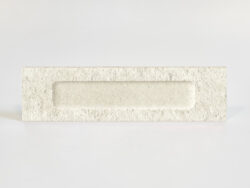 Płytki ceglane jasnoszare dekoracyjne Marca Corona Miniature Fornace Formella Bianco Minerale 6x24 J419