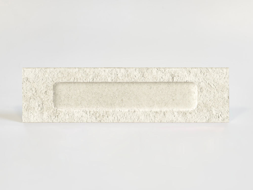 Płytki ceglane jasnoszare dekoracyjne Marca Corona Miniature Fornace Formella Bianco Minerale 6x24 J419