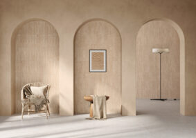 Płytki lastryko cegiełki beżowe ściana Harmony Trace Sand Plain 6x30