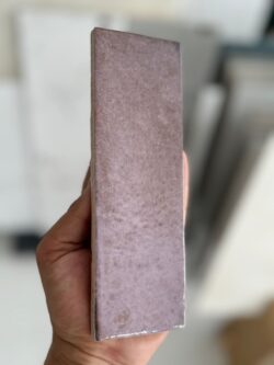 Płytki łazienkowe, fioletowe - Harmony DYROY AUBERGINE 6,5x20cm