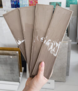 Płytki ścienne brązowe Harmony Poitiers Latte 7,5X30