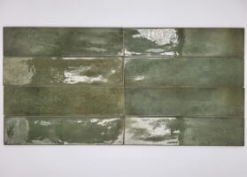Bari Green 6x24,6 - Płytki cegiełki, zielone, Harmony