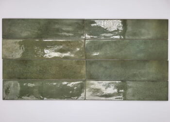 Bari Green 6x24,6 - Płytki cegiełki, zielone, Harmony