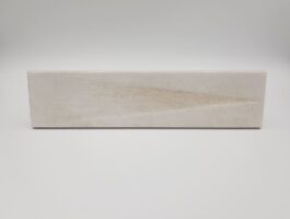 Beżowe płytki do łazienki, dekor - Peronda Harmony Bari Sand Decor 6×24,6 cm. Kafelki z połyskiem i trójwymiarową powirzchnią.