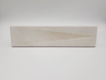 Beżowe płytki do łazienki, dekor - Peronda Harmony Bari Sand Decor 6×24,6 cm. Kafelki z połyskiem i trójwymiarową powirzchnią.