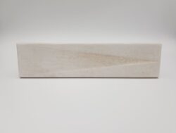 Beżowe płytki do łazienki, dekor - Harmony Bari Sand Decor 6x24,6 cm. Kafelki z połyskiem i trójwymiarową powierzchnią
