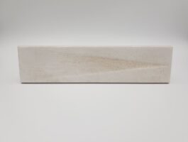 Beżowe płytki do łazienki, dekor - Harmony Bari Sand Decor 6x24,6 cm. Kafelki z połyskiem i trójwymiarową powierzchnią