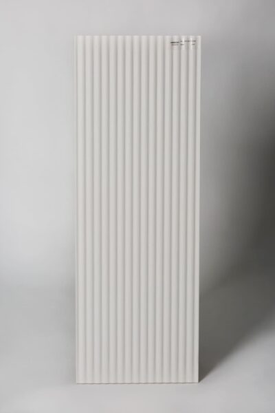 Białe płytki dekoracyjne - Peronda Harmony MARE WHITE DECOR 32x90 cm. Biała płytka dekoracyjna 3D na ścianę z rowkami na całej powierzchni. Kafelki imitujące tkaninę od hiszpańskiego producenta ceramiki Peronda Harmony.
