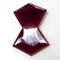 Bordowe płytki dekoracyjne na ścianę Acquario Due PAPILLON Lucida A26 13x20 Bordeaux