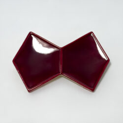 Bordowe płytki ozdobne Acquario Due PAPILLON Lucida A26 13x20 Bordeaux