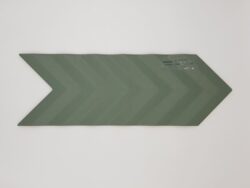 Harmony Fold Green 15x38 - Zielona płytka 3D na ścianę
