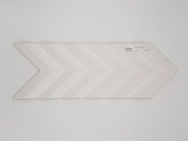 Harmony Fold White 15x38 - Biała płytka 3d