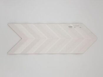 Harmony Fold White 15x38 - Biała płytka 3d