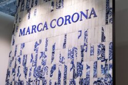 Marca Corona Miniature Fregio Blu Maiolica 6X24 kafelki dekoracyjne