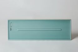 Miętowe płytki dekoracyjne - Peronda Harmony RIM MINT DECOR 15x45 cm. Glazura dekoracyjna na ścianę w połysku z ozdobami trójwymiarowymi.