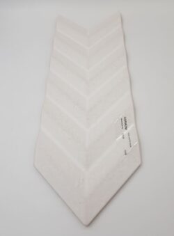 Płytka dekoracyjna, biała - Harmony Fold White 15x38